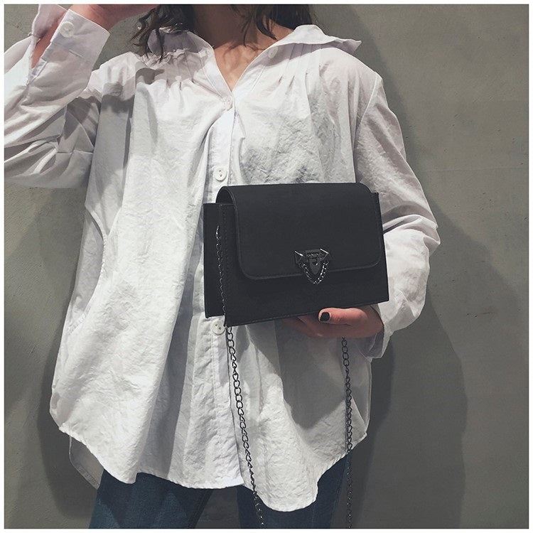 Matte PU Shoulder Bag Small Square Bag Ladies Handbag Messenger Bag