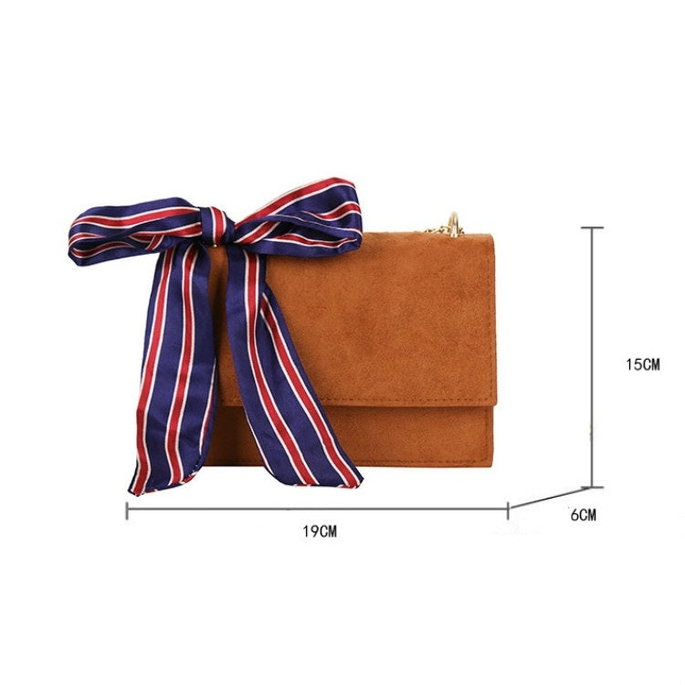 Matte Small Square Bag Silk Scarf Shoulder Bag Messenger Bag Ladies Handbag (Black)