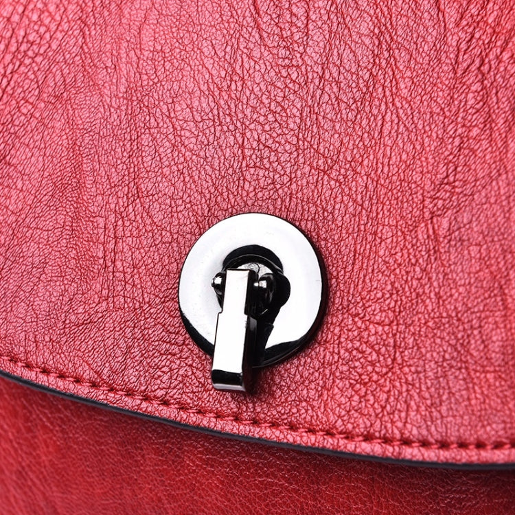 Fashion PU Double Shoulders Bag Messenger Bag Ladies Backpack Handbag