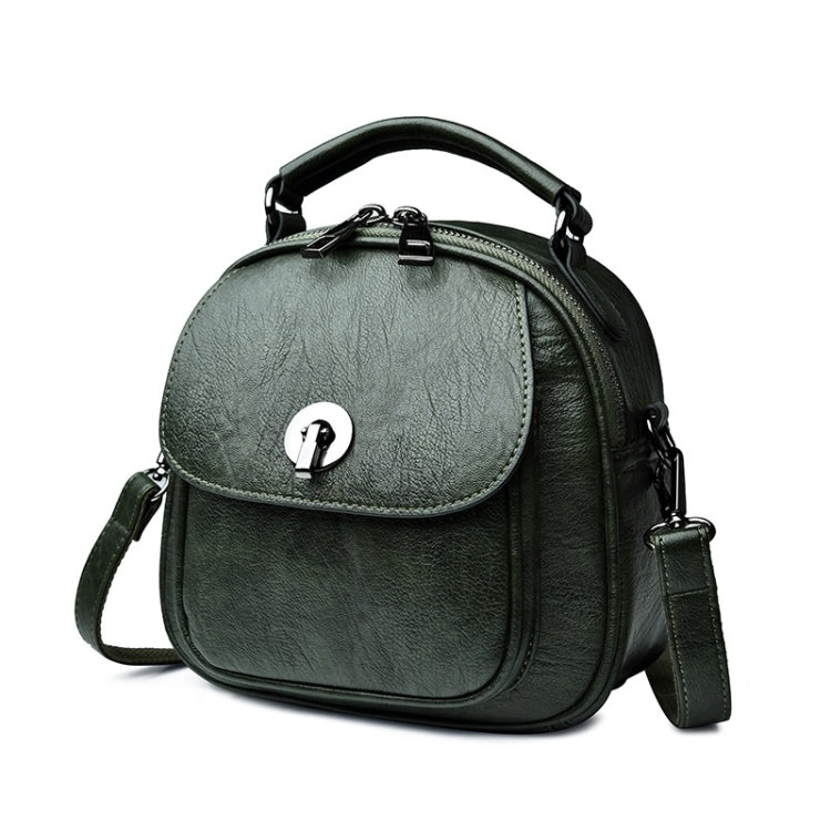 Fashion PU Double Shoulders Bag Messenger Bag Ladies Backpack Handbag