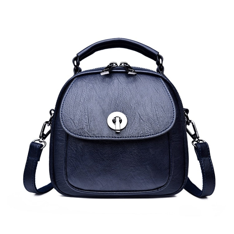 Fashion PU Double Shoulders Bag Messenger Bag Ladies Backpack Handbag