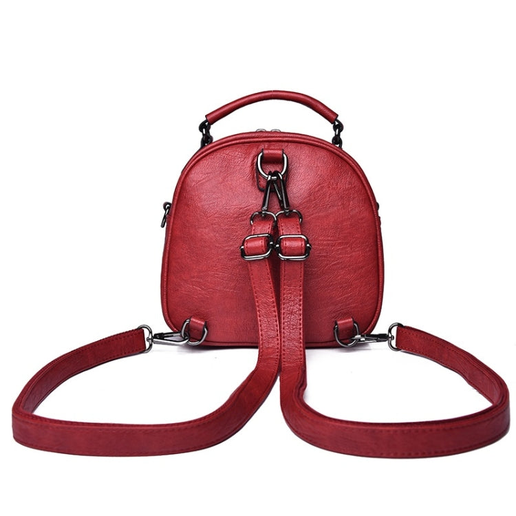Fashion PU Double Shoulders Bag Messenger Bag Ladies Backpack Handbag