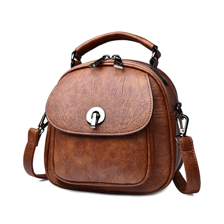 Fashion PU Double Shoulders Bag Messenger Bag Ladies Backpack Handbag