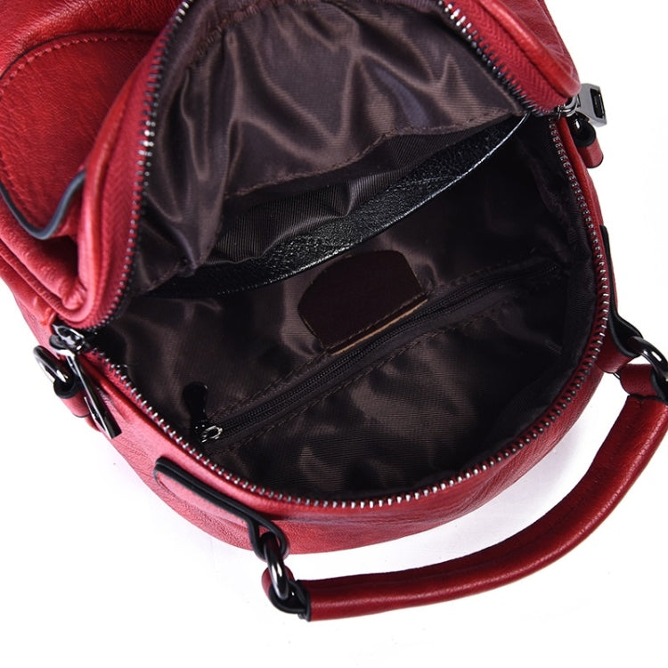 Fashion PU Double Shoulders Bag Messenger Bag Ladies Backpack Handbag