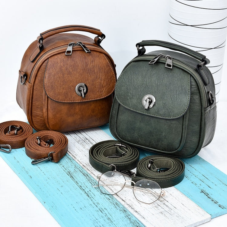 Fashion PU Double Shoulders Bag Messenger Bag Ladies Backpack Handbag