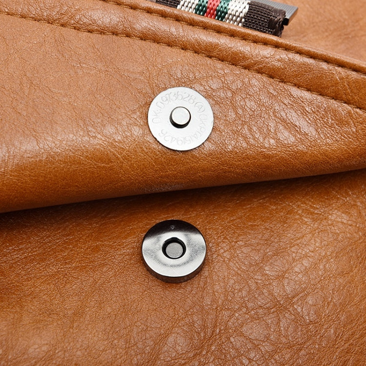 Fashion PU Double Shoulders Bag Ladies Backpack Handbag (Brown)