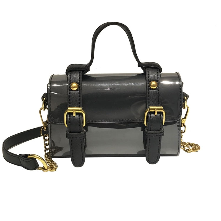 Solid Color Jelly PU Shoulder Bag Small Square Bag Ladies Handbag Messenger Bag