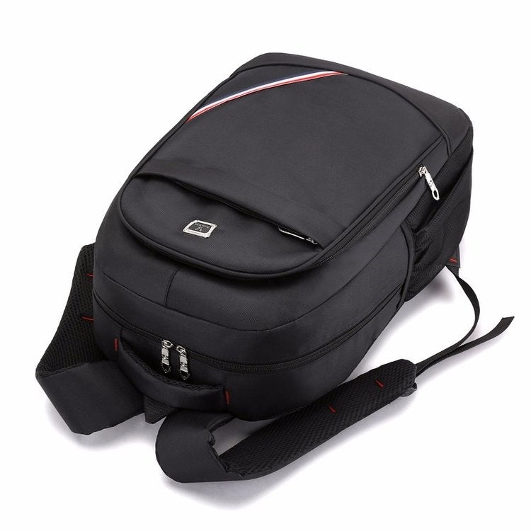 Multifunctional Waterproof Casual Fashion Backpack Cross Couple Bag Sports Bag (Black)
