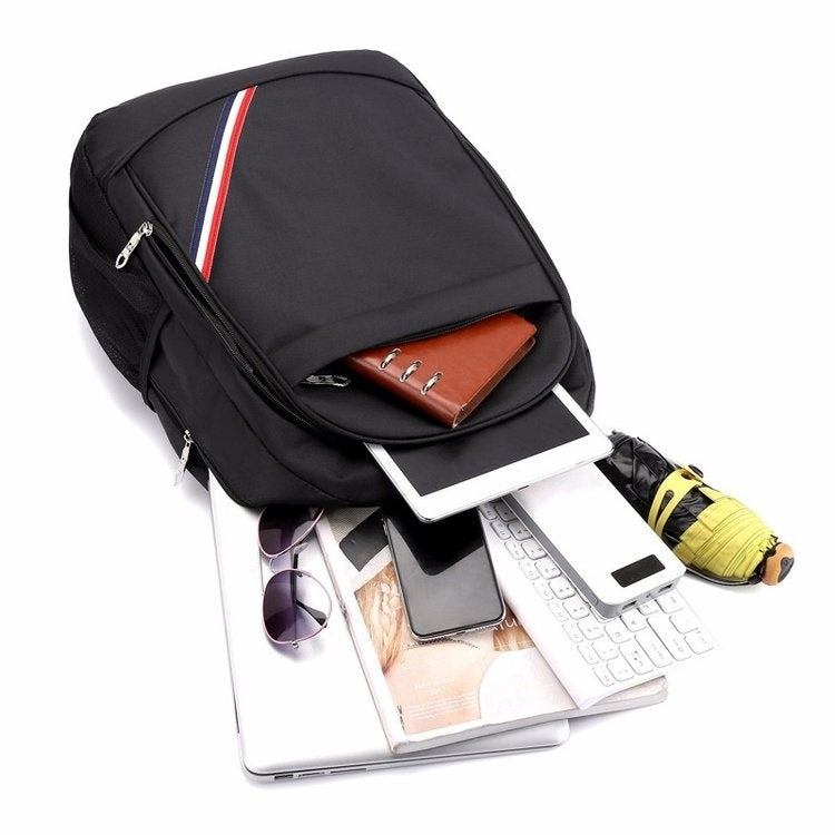 Multifunctional Waterproof Casual Fashion Backpack Cross Couple Bag Sports Bag (Black)