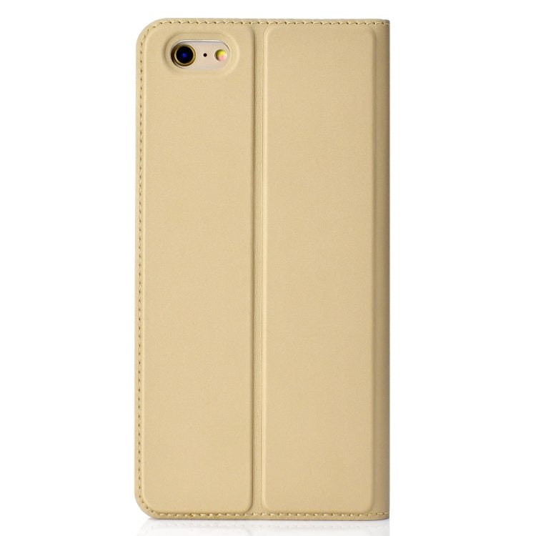 Ultra-thin Pressed Magnetic TPU+PU Leather Case for iPhone 6 Plus & 6s Plus, with Card Slot & Holder