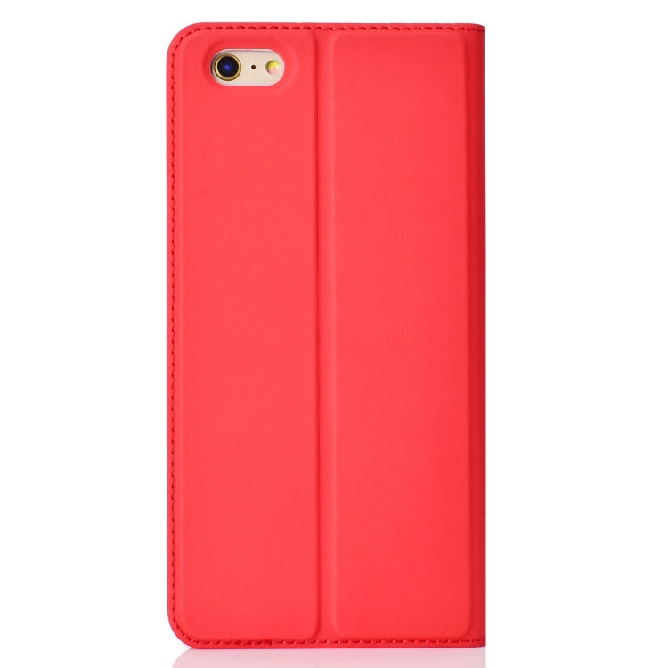 Ultra-thin Pressed Magnetic TPU+PU Leather Case for iPhone 6 Plus & 6s Plus, with Card Slot & Holder