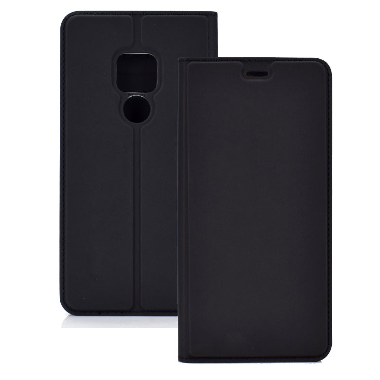 Ultra-thin Pressed Magnetic TPU+PU Leathe Case for Huawei Mate 20, with Card Slot & Holder
