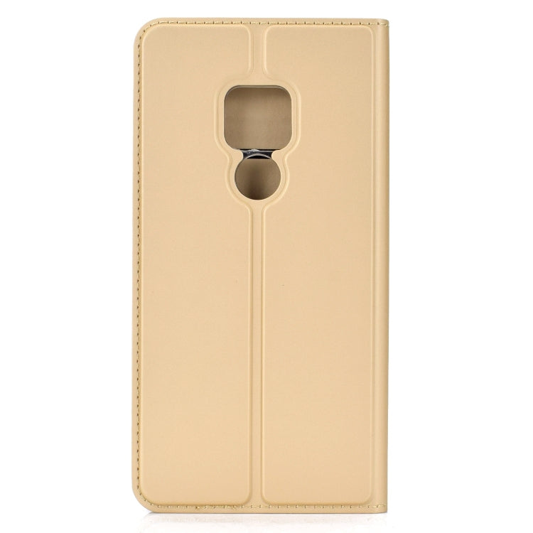 Ultra-thin Pressed Magnetic TPU+PU Leathe Case for Huawei Mate 20, with Card Slot & Holder
