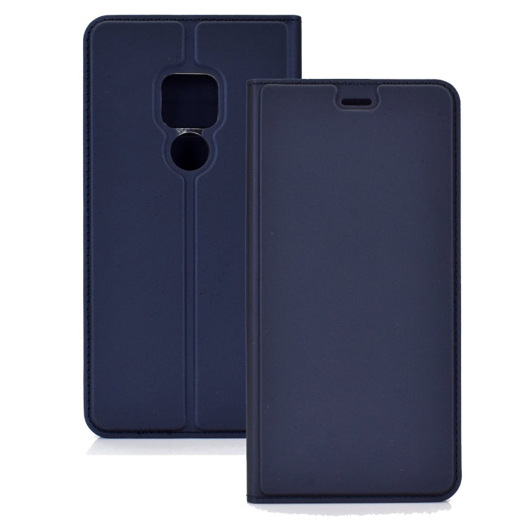 Ultra-thin Pressed Magnetic TPU+PU Leathe Case for Huawei Mate 20, with Card Slot & Holder