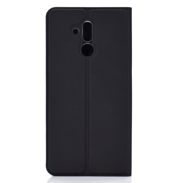 Ultra-thin Pressed Magnetic TPU+PU Leathe Case for Huawei Mate 20 Lite, with Card Slot & Holder