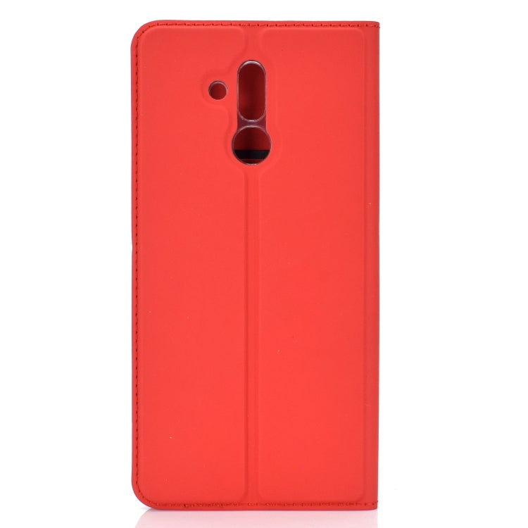 Ultra-thin Pressed Magnetic TPU+PU Leathe Case for Huawei Mate 20 Lite, with Card Slot & Holder