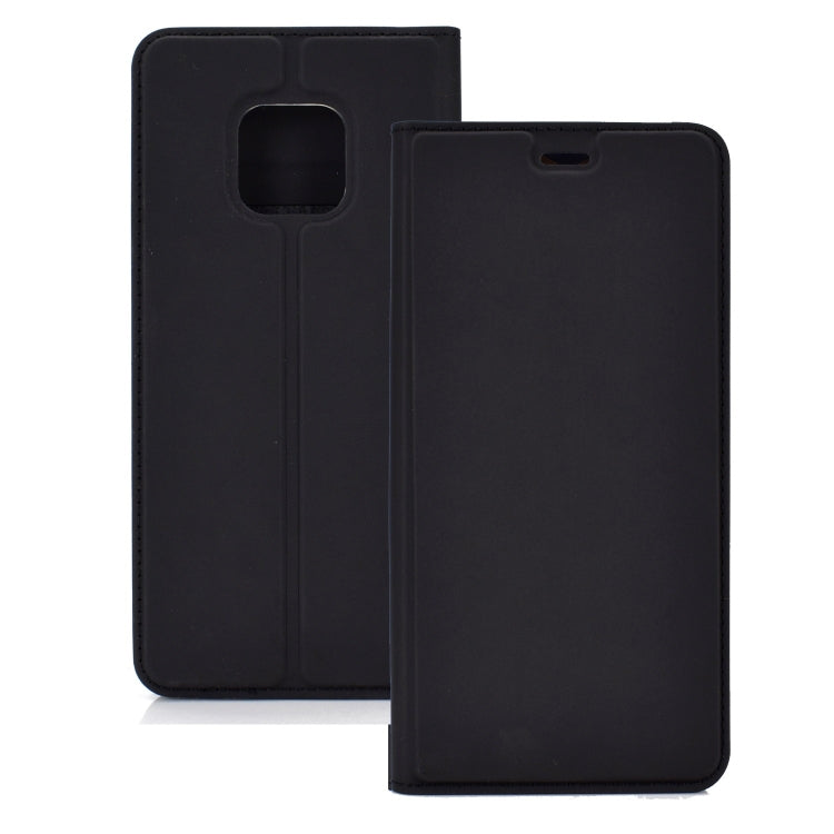 Ultra-thin Pressed Magnetic TPU+PU Leathe Case for Huawei Mate 20 Pro, with Card Slot & Holder