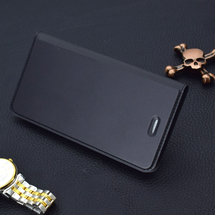 Ultra-thin Pressed Magnetic TPU+PU Leathe Case for Xiaomi Redmi 6A, with Card Slot & Holder