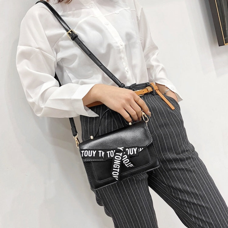 Fashion Shoulder Bag Letter Bow Small Square Bag Ladies Messenger Bag Handbag