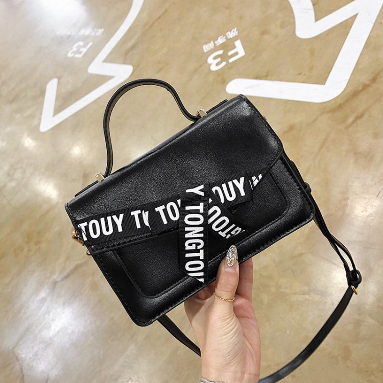 Fashion Shoulder Bag Letter Bow Small Square Bag Ladies Messenger Bag Handbag