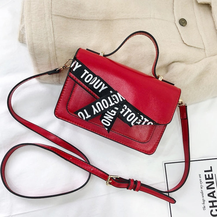 Fashion Shoulder Bag Letter Bow Small Square Bag Ladies Messenger Bag Handbag