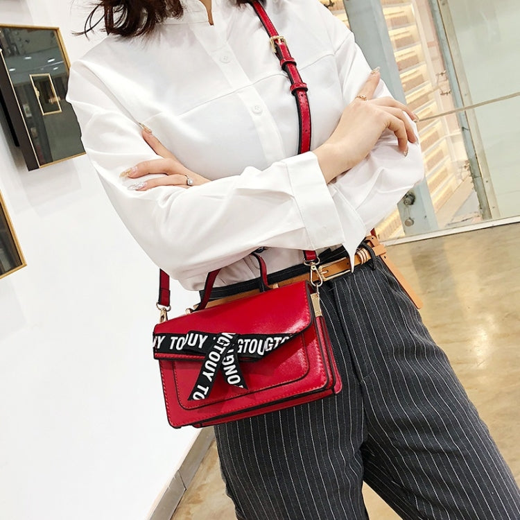 Fashion Shoulder Bag Letter Bow Small Square Bag Ladies Messenger Bag Handbag