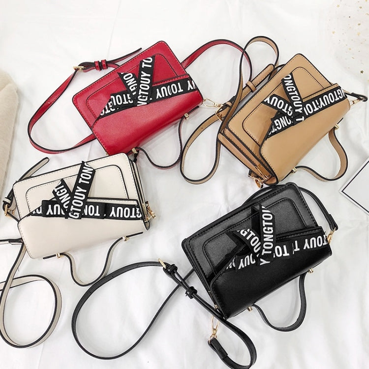 Fashion Shoulder Bag Letter Bow Small Square Bag Ladies Messenger Bag Handbag