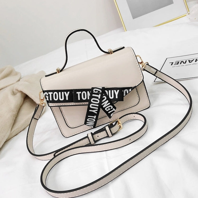 Fashion Shoulder Bag Letter Bow Small Square Bag Ladies Messenger Bag Handbag