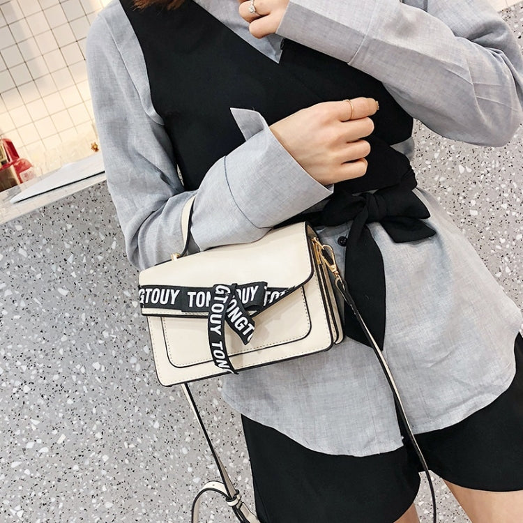 Fashion Shoulder Bag Letter Bow Small Square Bag Ladies Messenger Bag Handbag