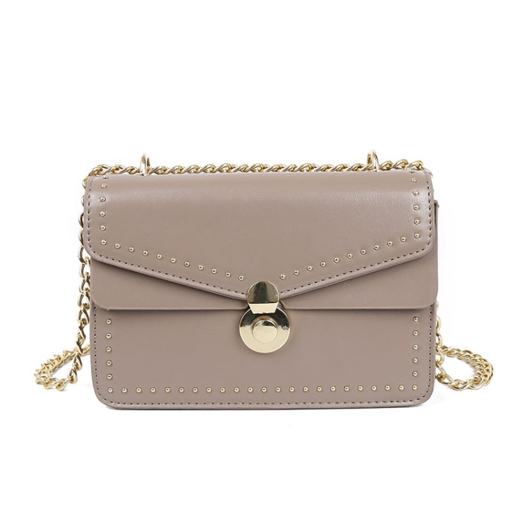 Rivet PU Leather Single Shoulder Bag Small Square Bag Ladies Messenger Handbag