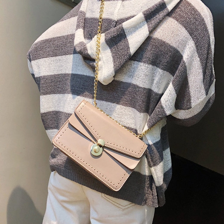 Rivet PU Leather Single Shoulder Bag Small Square Bag Ladies Messenger Handbag