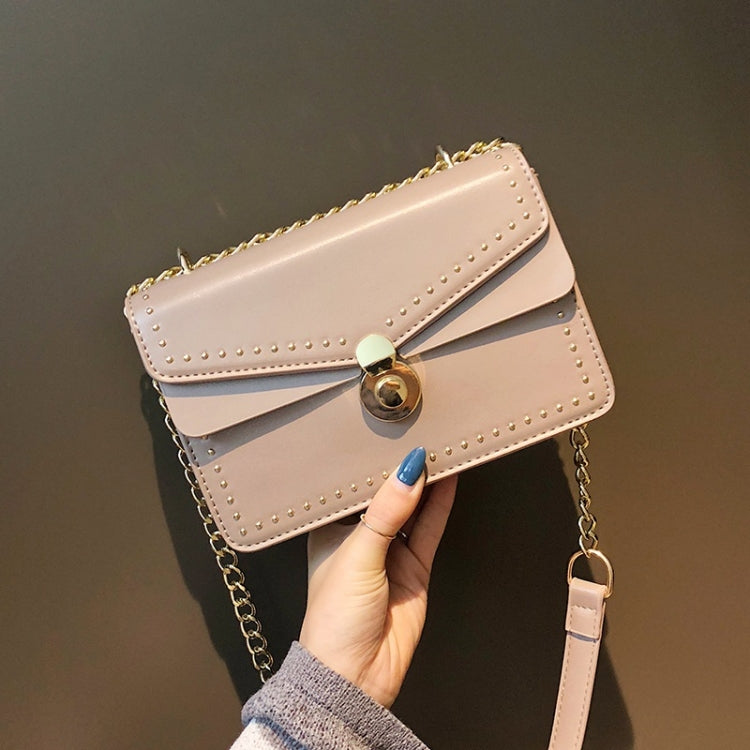 Rivet PU Leather Single Shoulder Bag Small Square Bag Ladies Messenger Handbag