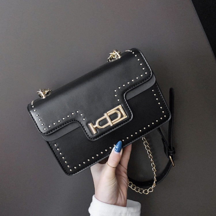 Rivet Shoulder Bag Small Square Bag Ladies Messenger Handbag