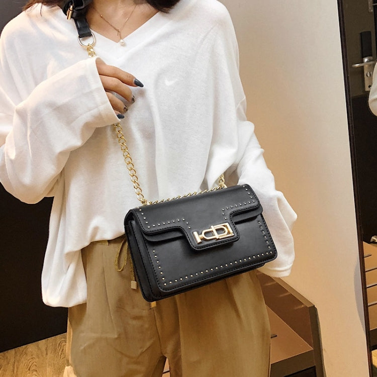 Rivet Shoulder Bag Small Square Bag Ladies Messenger Handbag