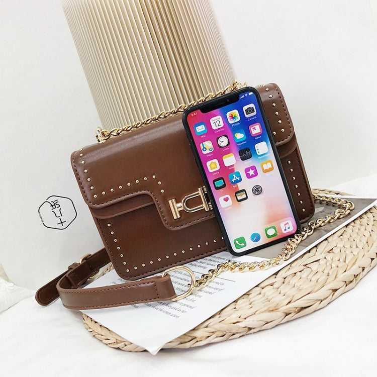 Rivet Shoulder Bag Small Square Bag Ladies Messenger Handbag