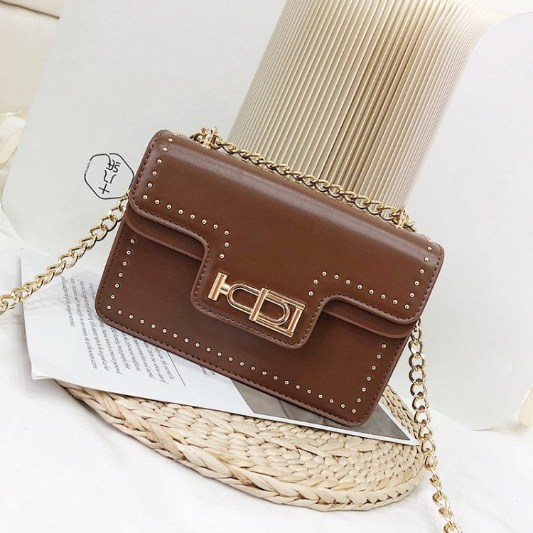 Rivet Shoulder Bag Small Square Bag Ladies Messenger Handbag