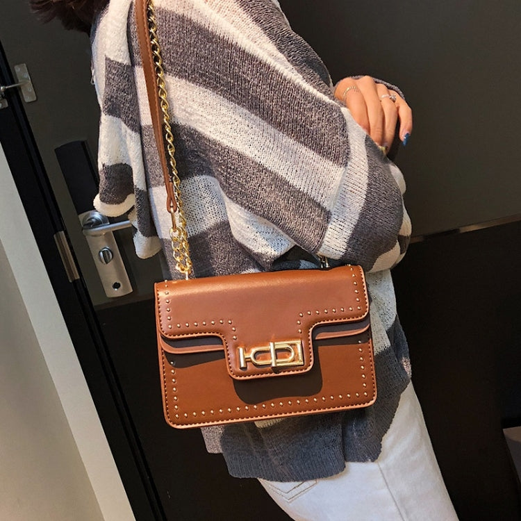 Rivet Shoulder Bag Small Square Bag Ladies Messenger Handbag