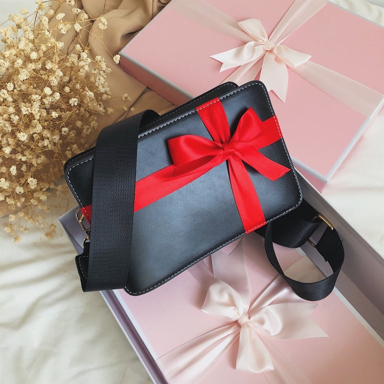 Bow Robbin Fashion Single Shoulder Bag Ladies Messenger Tote Bag (Black)