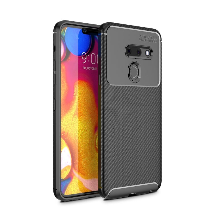 Beetle Series Carbon Fiber Texture Shockproof TPU Case for LG G8 ThinQ