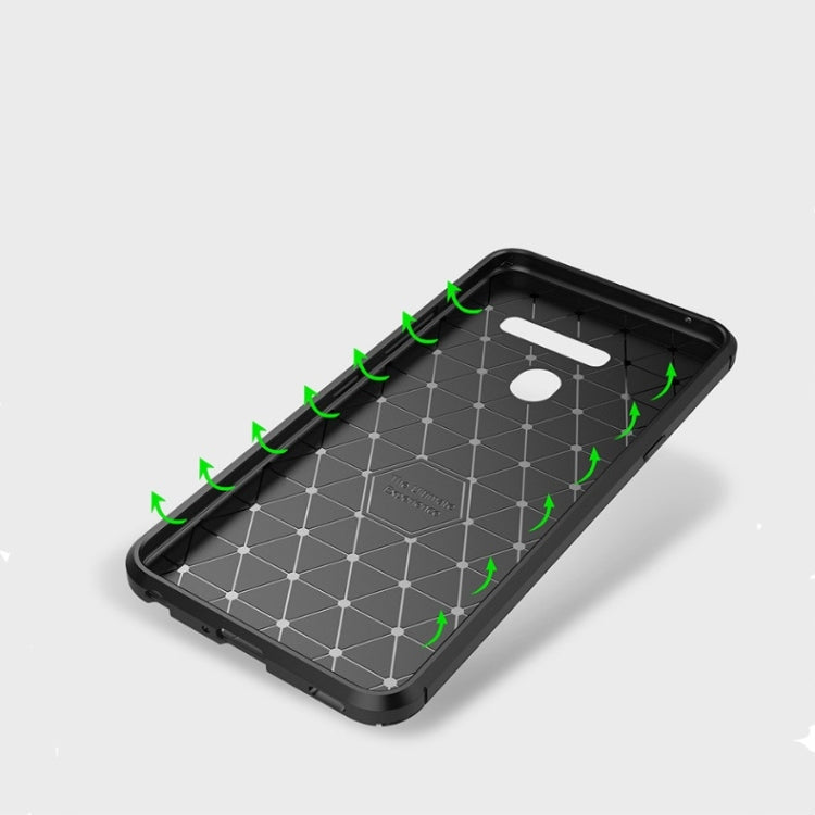 Beetle Series Carbon Fiber Texture Shockproof TPU Case for LG G8 ThinQ