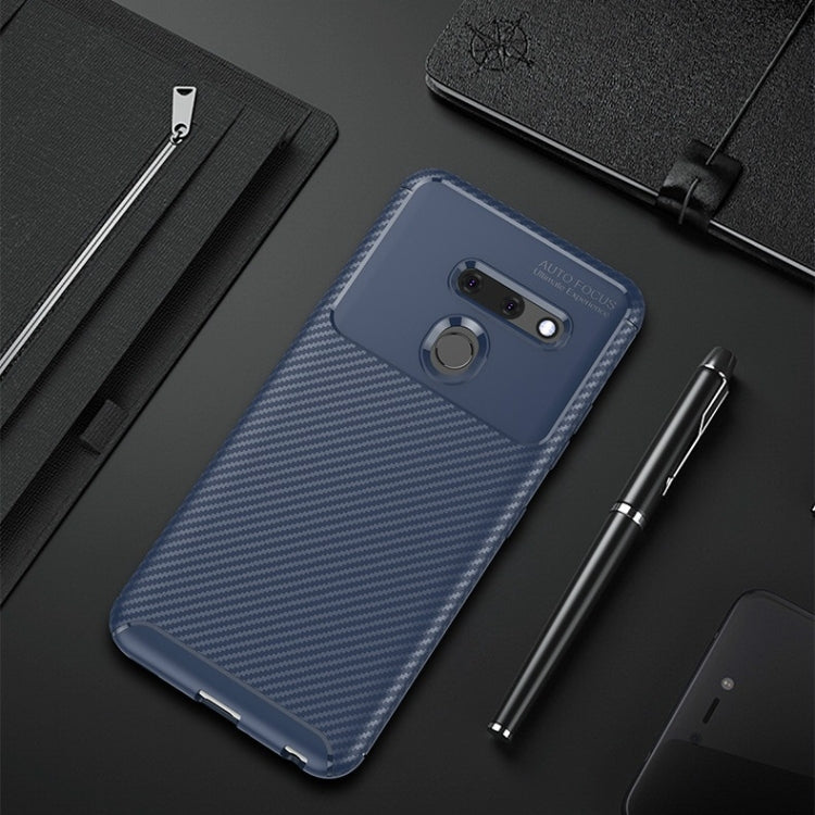 Beetle Series Carbon Fiber Texture Shockproof TPU Case for LG G8 ThinQ