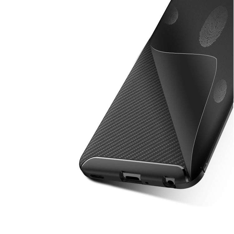 Beetle Series Carbon Fiber Texture Shockproof TPU Case for LG G8 ThinQ