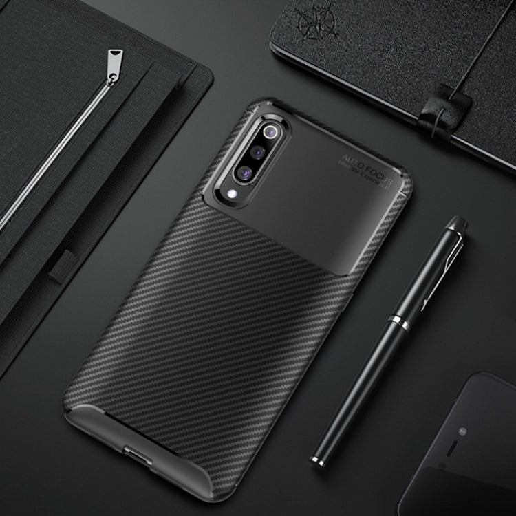 Beetle Series Carbon Fiber Texture Shockproof TPU Case for Xiaomi Mi 9