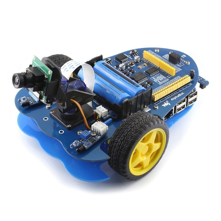 Waveshare AlphaBot, Raspberry Pi robot building kit, includes Pi 3 Model B+