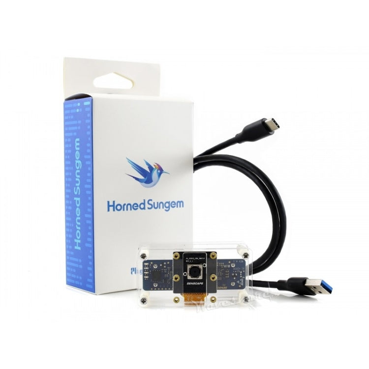 Waveshare Horned Sungem AI Vision Kit, USB Connectivity, Plug-and-AI