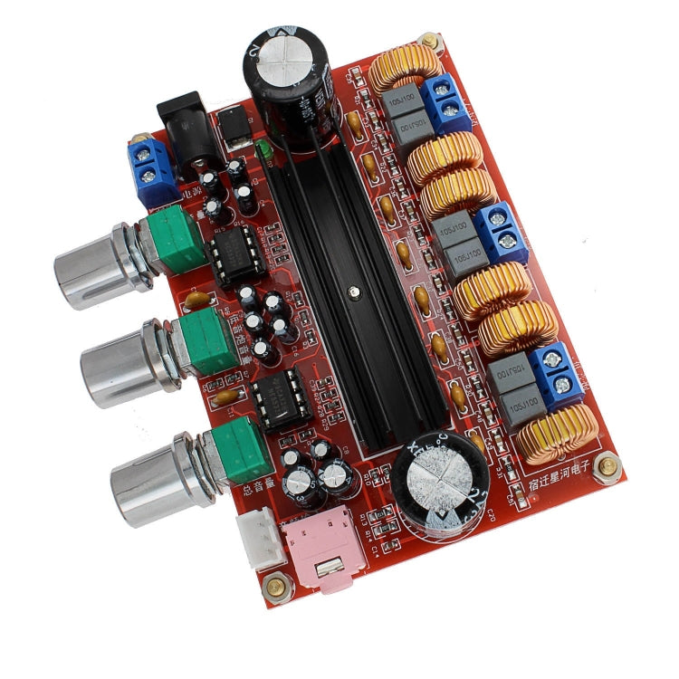 LDTR-WG0197 2.1 Channel Digital Amplifier Board Module with 12V-24V Wide Voltage, TPA3116D2, 50W+50W+100W (Red)