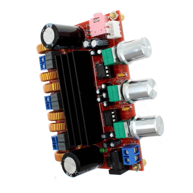 LDTR-WG0197 2.1 Channel Digital Amplifier Board Module with 12V-24V Wide Voltage, TPA3116D2, 50W+50W+100W (Red)
