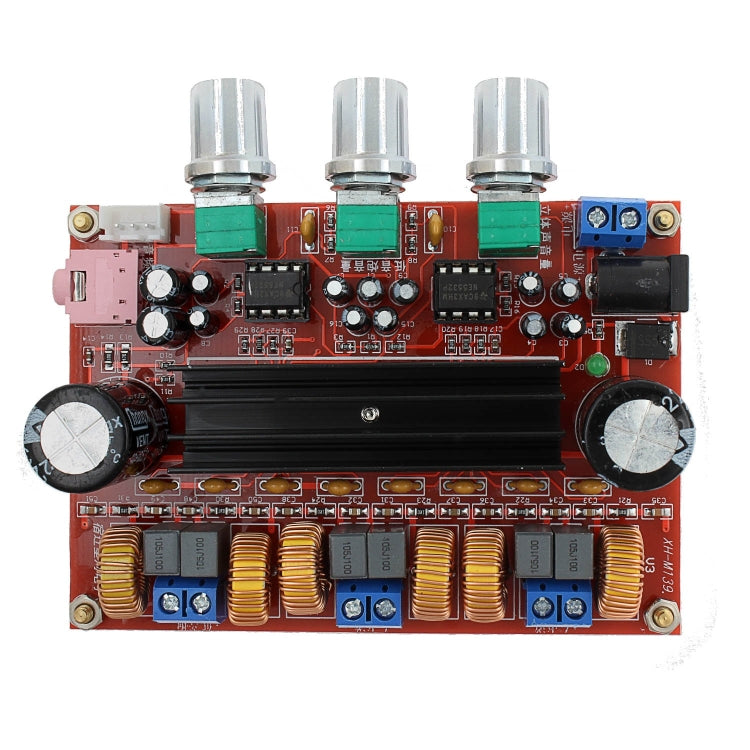 LDTR-WG0197 2.1 Channel Digital Amplifier Board Module with 12V-24V Wide Voltage, TPA3116D2, 50W+50W+100W (Red)