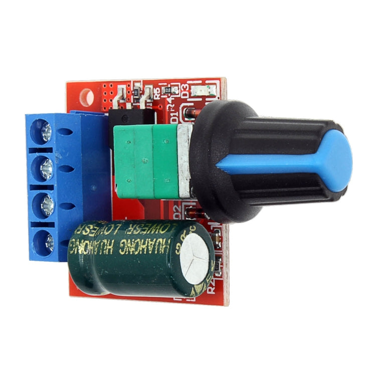 LDTR-WG0203 Mini DC-DC 4.5V-35V 5A 90W PWM DC Motor Speed Controller Module Speed Regulator Board Switch Speed Controller (Red)
