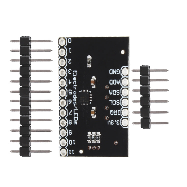 LDTR-WG0208 MPR121-Breakout-v12 Proximity Capacitive Touch Sensor Controller Keyboard Development Board (Black)